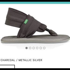 Sanuk Yoga Sling 2 Metallic Size 9
